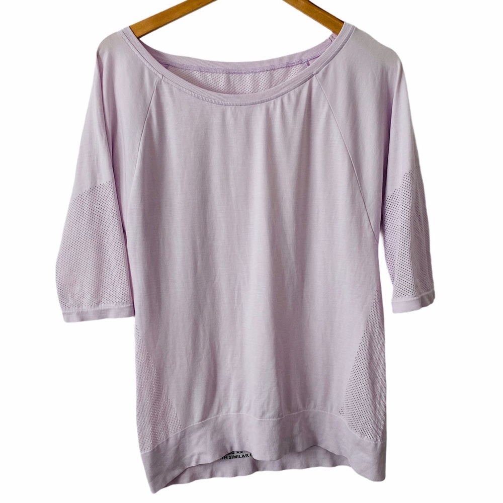 Sweaty Betty Purple Dynamic Seamless Yoga Top
